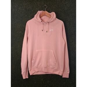 Nike Sportswear Essential Women’s Fleece Hoodie Pink Size S Small BV4124-609